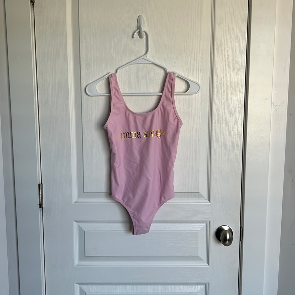 Stella Cove Girls Pink One-Piece Swimsuit